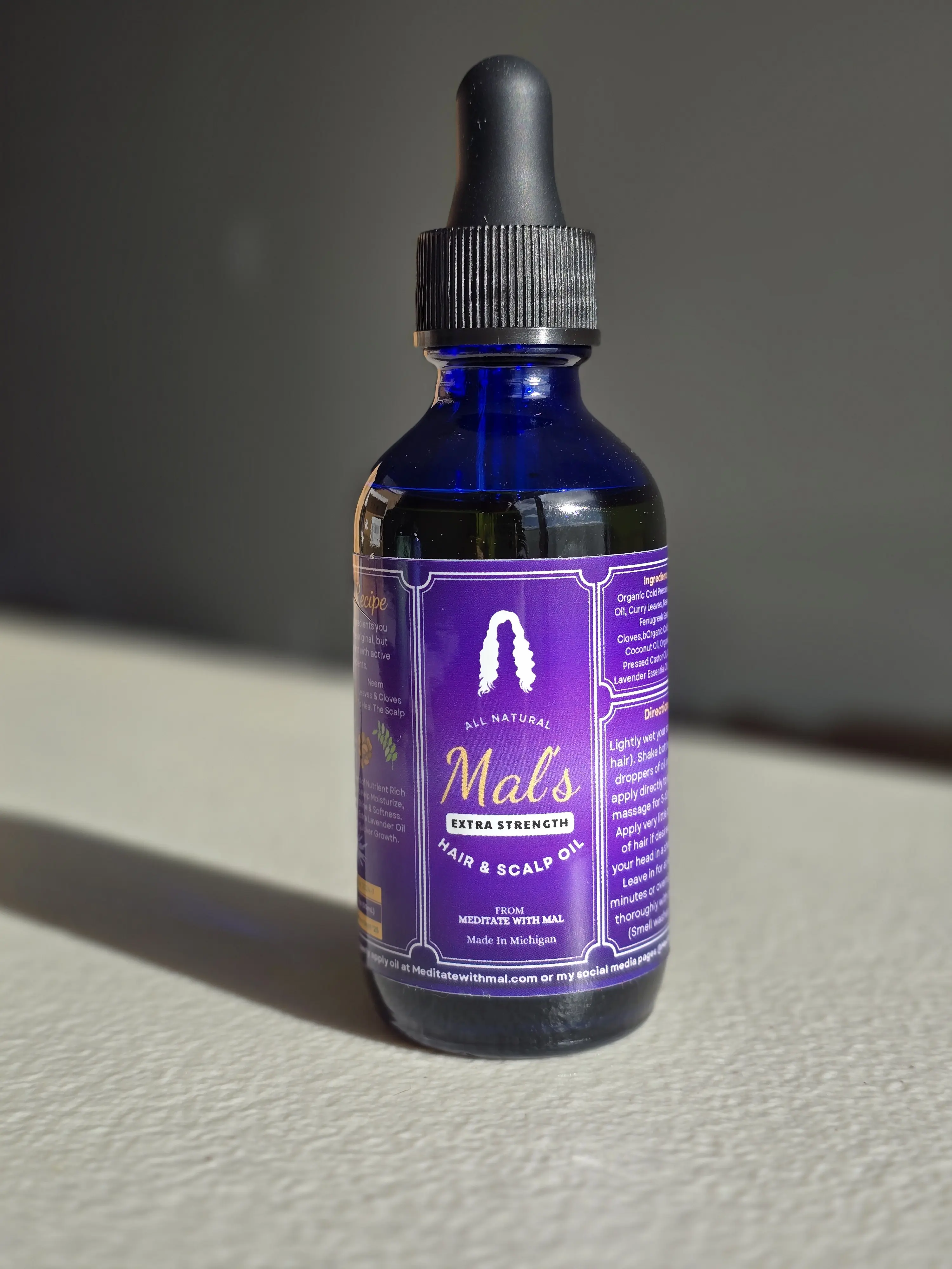 Mal's EXTRA STRENGTH Hair & Scalp Oil
