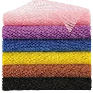 6 Pieces African Net Sponge African Exfoliating Net Long African Bath Sponge Washcloth Shower Net African Body Scrubber Net for Skin Smoother Daily