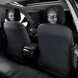 2 Piece Car Headrest Cover Set, Universal Suitable for Long Trips, Washable and Durable Design, Stylish Seat Protector for Car Truck SUV, Car Seat Protector