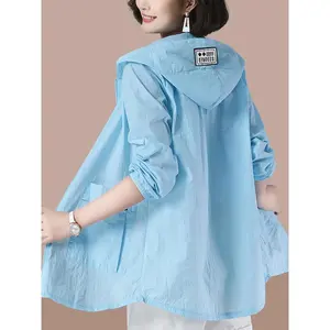 Plus-size women's lightweight casual jacket, new summer 2026 model, plus-size cardigan coat, Outerwear, Lady