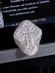 Father's Day and Mother's Day gifts, slightly chilled and full of diamonds, hip-hop crosses, half-set rings, must-have personality accessories for rappers