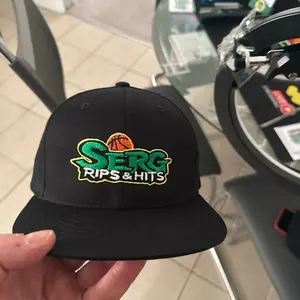 Serg Rips & Hits Embroidered Black Baseball Cap Adjustable Fit for Sports Fans any color way upon request at