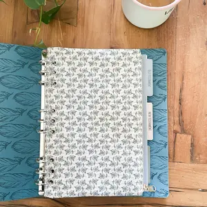 Bible Binder Zipper Pouch- Blue Blossom