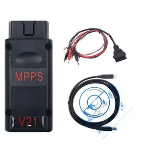 V21 Model MPPS Automotive ECU Programmer Main Interface Unit - Broad Coverage, ECU Repair Support, TriCore & Multi-Boot Capabilities, Rugged Housing, Included Companion Breakout Board