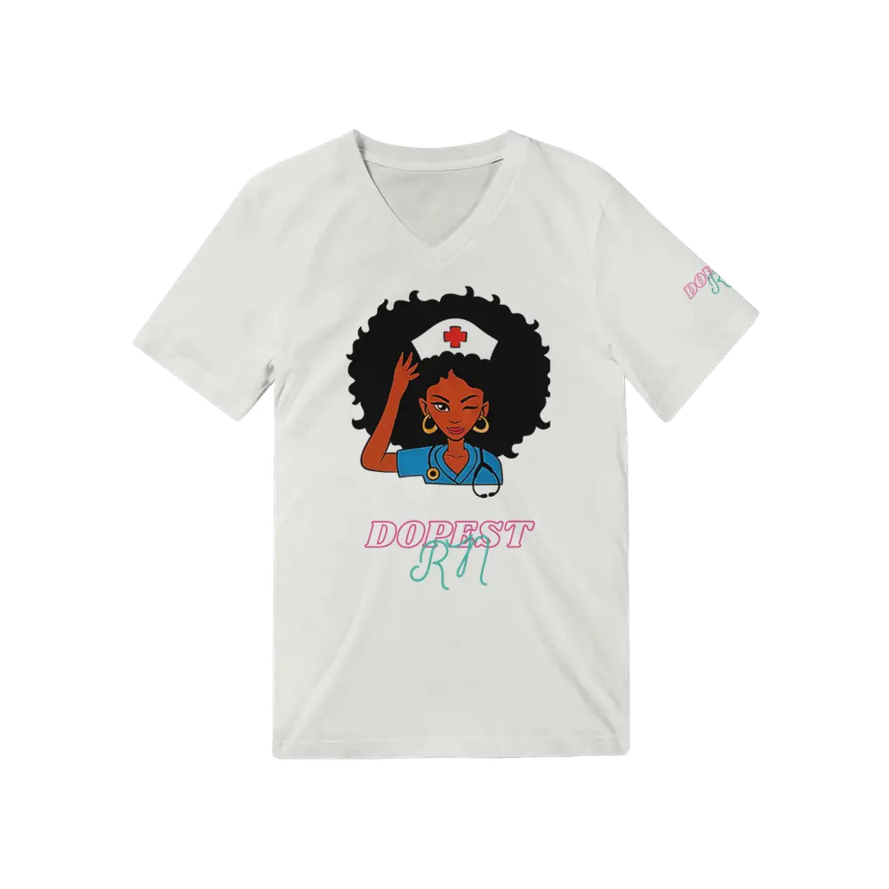 Dopest RN Collection Premium V-Neck Shirt Breathable Casual