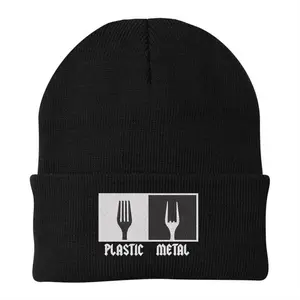 Plastic Metal Beanie