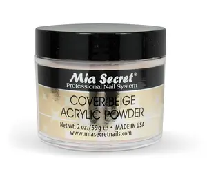 Mia Secret Cover Beige Acrylic Powder 2 Ounce Professional Nail System Beige Acrylic Material Made in USA
