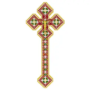 Eastern Orthodox Pray Cross, Orthodox Handheld Crucifix, Zinc Alloy Jesus Cross, Religious Home Decor & Collection, Faith Ornament Gift, Pray, Blessing, Church Supplies