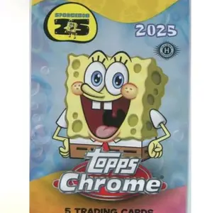 2025 Topps Chrome Spongebob Hobby Pack (RIPPED LIVE)
