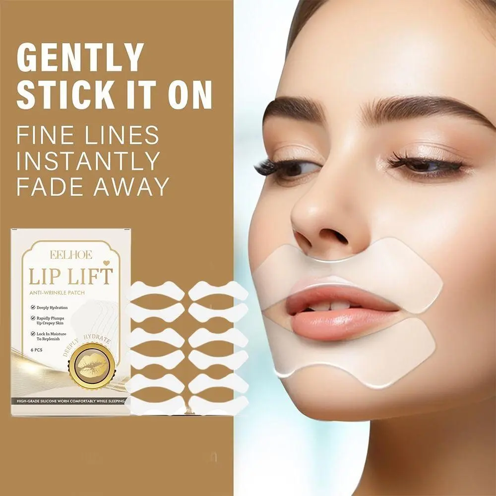 Lip Smooth Anti Wrinkle Patches with Hydrolyzed Collagen with Aloe Vitamin E Silicone Wrinkle Patches Fine Lines & Wrinkles