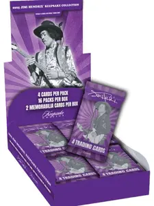 Jimi Hendrix Keepsake Hobby Box, 16 Packs, 2 Memorabilia Hits