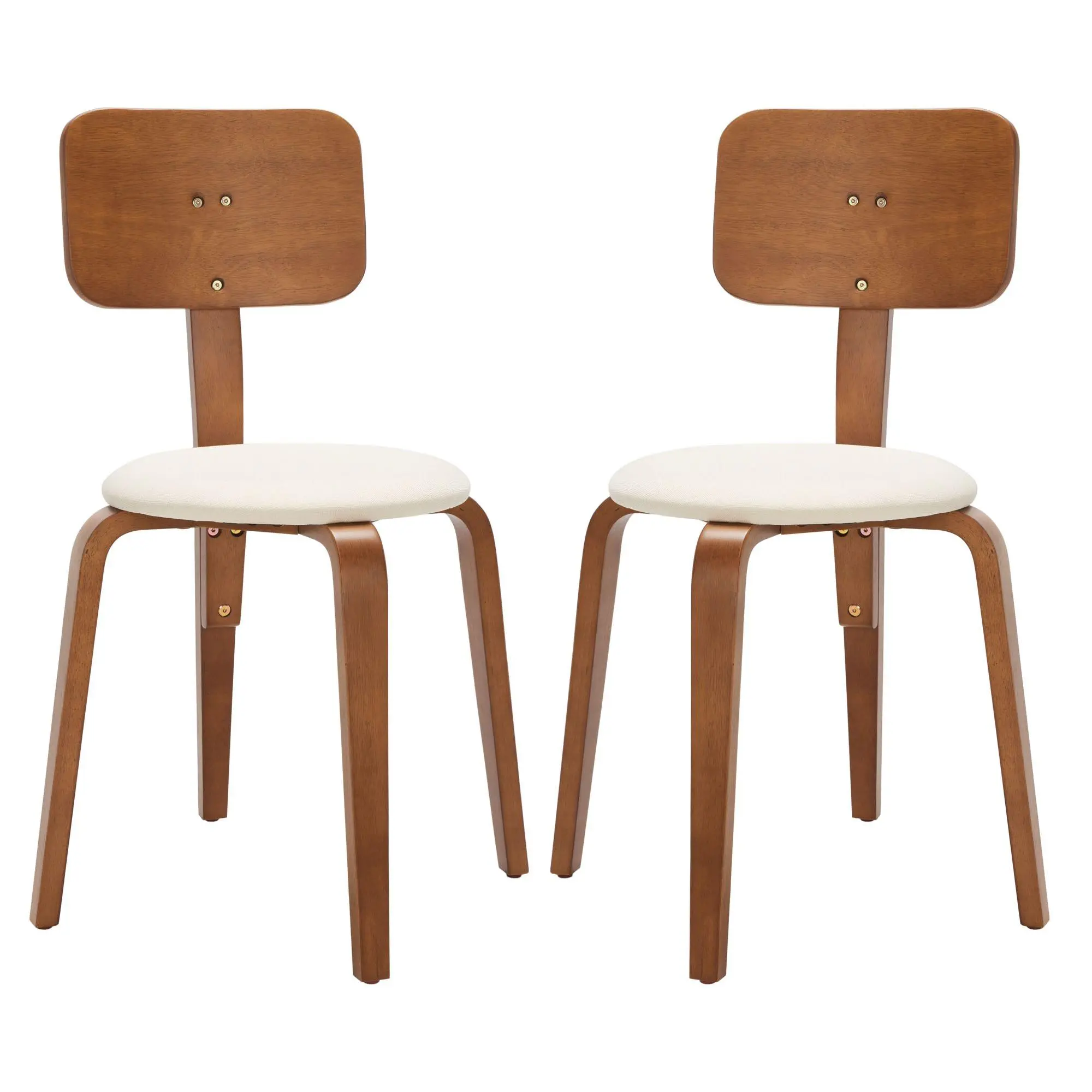 Safavieh Jo Upholstered Stackable Dining Chair(Set of 2)