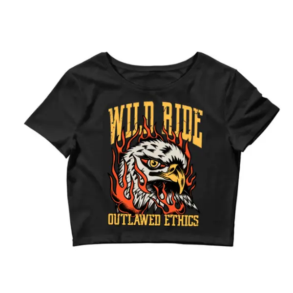 Wild Ride crop tee Wild Ride crop tee