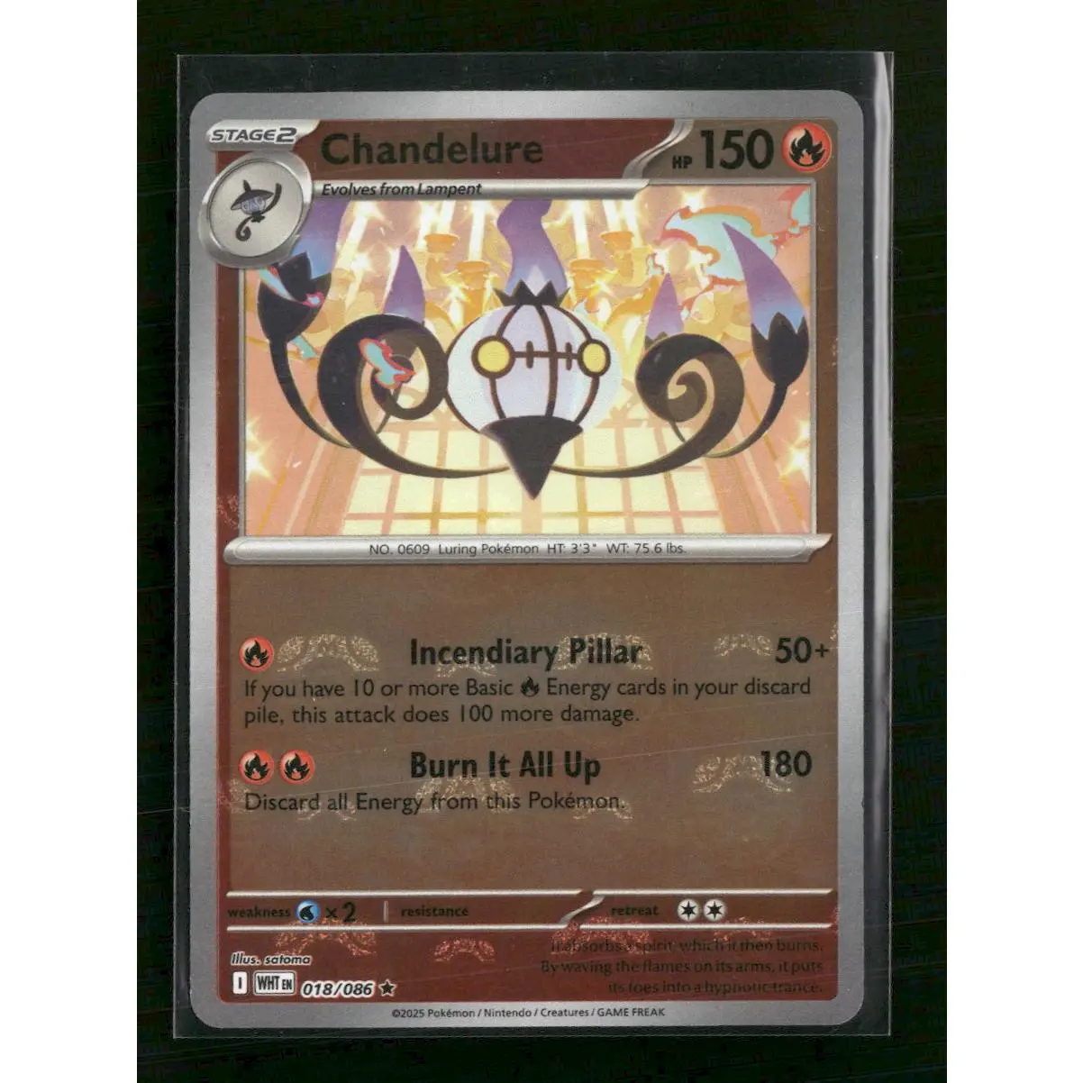 SV: White Flare Chandelure (Master Ball Pattern) #018/086