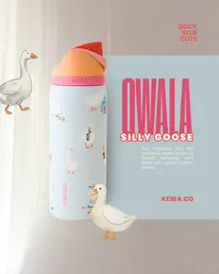 [New] Owala UO Exclusive Silly Goose FreeSip 32 oz Water Bottle, 24-hour insulation, suitable for daily use, gift for mom