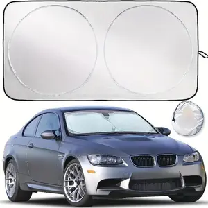 Car sunshade for the front windshield, retractable front window sunshade, heat-insulating and sun-protective hat, foldable windshield, sunshade curtain