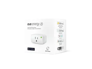 Eve Energy (Matter) - Smart plug, app and voice control, no bridge, Thread, 100% privacy