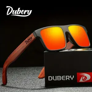 DUBERY Wooden Polarized Outdoor Fashion Glasses For Men Women