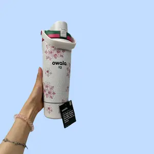 Floral Owala Floral Stainless Steel Tumbler with Straw & Flip Lid | Vacuum Insulated Travel Cup