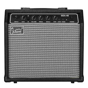 40W Electric Guitar Amplifier – Portable, Black with Multiple Controls Headphones