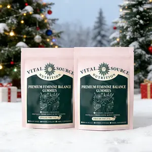 2 x Vital Source Nutrition Women's Wellness Gummies – Hawaiian Pineapple Flavor, Probiotic & Cranberry Extract for pH Balance & Intimate Health, 30 Servings