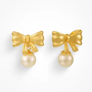 EVRY JEWELS Gold or Silver Plated Women's Coquette Earrings