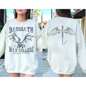 Fourth Wing Double-Sided Sweater, Basgiath War College Sweatshirt, Fourth Wing T-Shirt, Dragon Rider Shirt, Bookish Shirt, The Empyrean Series