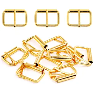60 count Heavy Duty Multi-Purpose Metal Roller Buckles Metal Rings for Belts Hardware Bags Ring Hand DIY Accessories