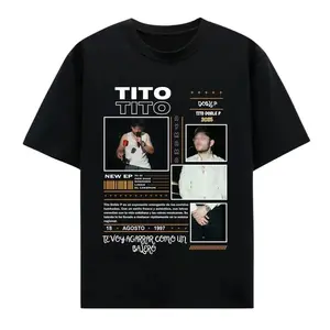 Playeras de Tito Double P Shirt – 2025 Tour Merch with Iconic Graphic Print Trendy Summer Sun Tees T-shirt Tropical TDA