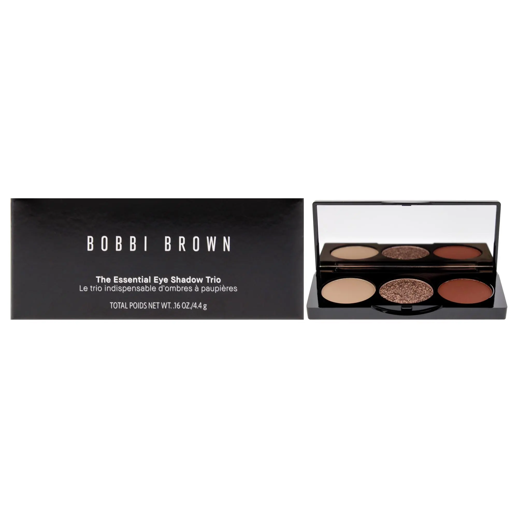 Bobbi Brown Women's Essential Compact Eyeshadow Trio - Smokey Plum, Daily Cosmetic Makeup, 0.16 oz, 0.16Oz