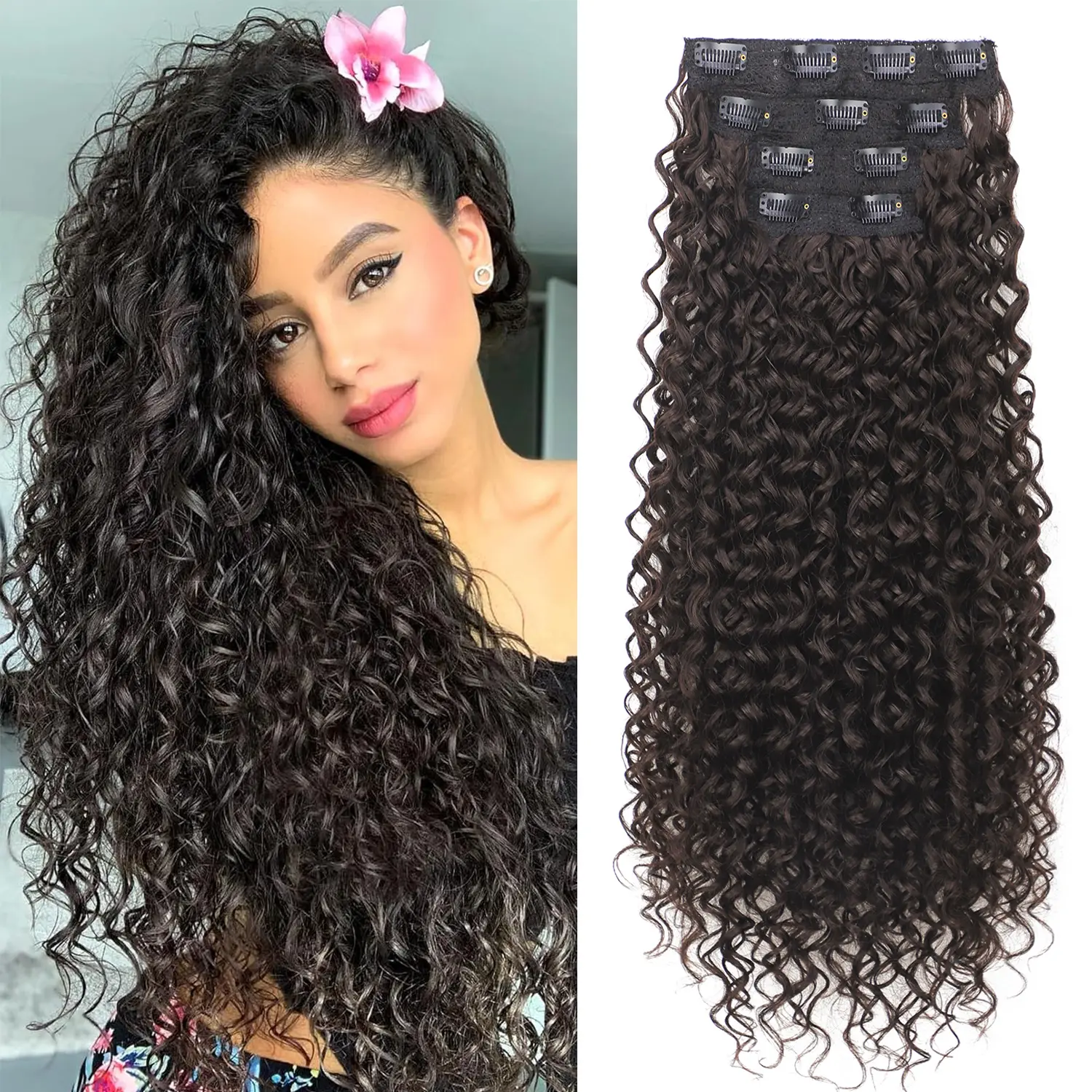 20Inch Deep Curly-Reddish Brown