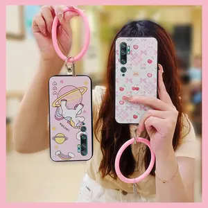 Ring Youth Phone Case For Xiaomi Mi CC9 Pro/Note10/Note 10 Pro Personality heat dissipation Creative Cartoon Solid Color Protective Waterproof Funny Cute Bracelet Anti-knock