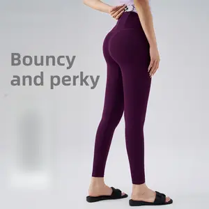 VASP High Waist Yoga Pants for Women, Tummy Control Butt Lifting, No See-Through, Slim Fit Seamless Workout Leggings, Soft Stretch Gym Running Athletic Pants, Summer Thin Yoga Tights