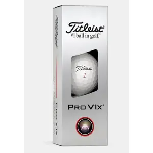 Titleist Pro V1x Golf Balls White 3pk 1 Sleeve 2025 Titleist Pro V1x Golf Balls White 3pk 1 Sleeve 2025