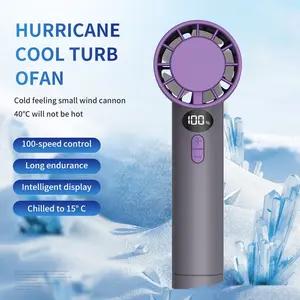 Portable Travel Fan Mini Pocket Handheld Rechargeable Turbine Battery Powered USB High-Speed Fan for Women Sl619