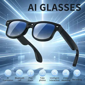 Smart AI Camera Glasses 8MP | Auto Photochromic UV Protection |160+ Multilingual Real-Time Translation | Hands-Free Video Recording for Travel Hiking