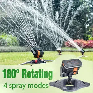 1pc Garden Sprinkler with 16 Nozzles, 180° Rotatable Adjustable Head, Automatic Irrigation System, Wide Coverage Area, Easy to Set Up, No Electricity Required, Suitable for Lawn and Garden Watering