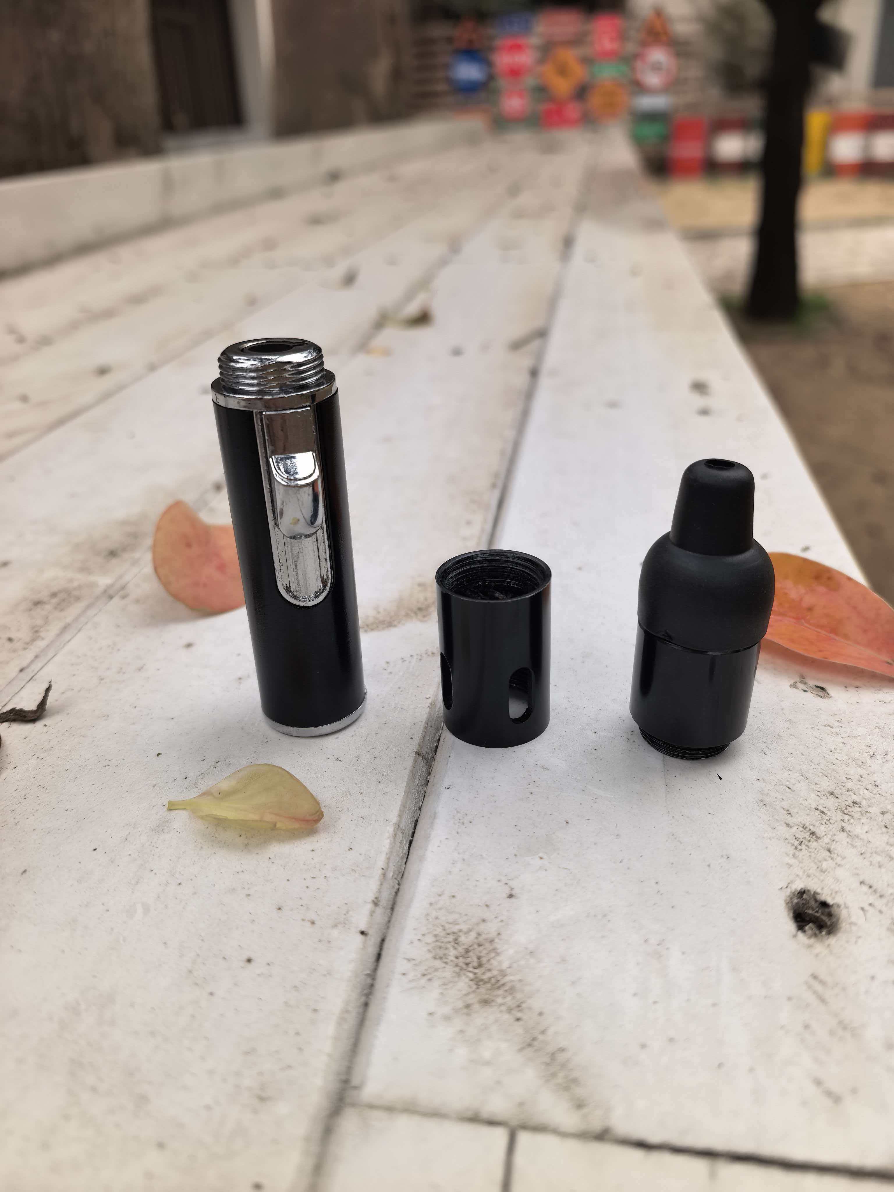 (No Gas) 2pc Refillable Windproof Lighter | One-Hand Ignition, Adjustable Flame, Sturdy Aluminum, Compact & Portable