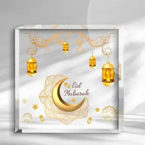 Eid Mubarak Decorations for Home, Ramadan Kareem Gifts, Islamic Festival Party Supplies, Living Room & Bedroom Table Centerpiece