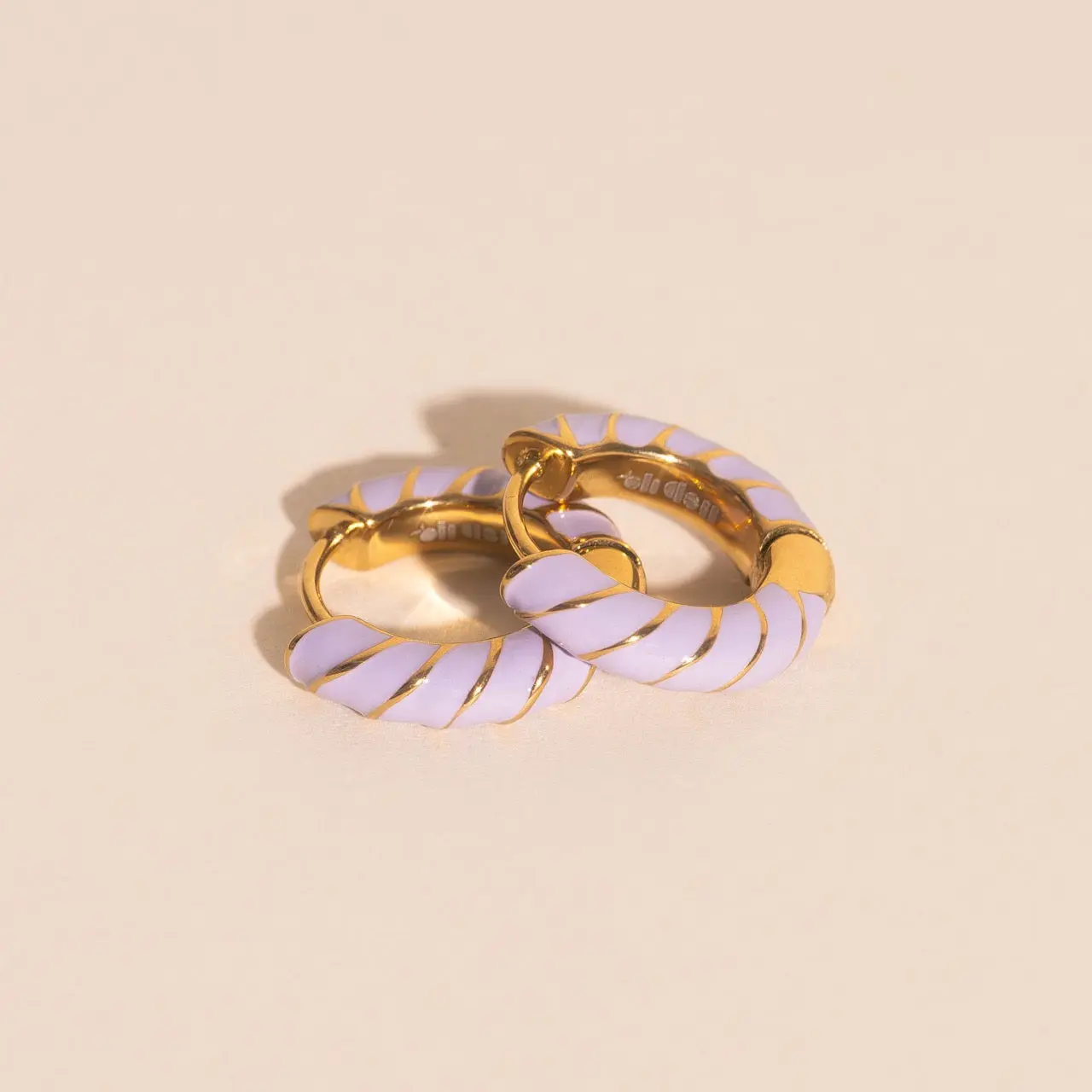 Color Chunky Rounded Huggie Hoop Earrings