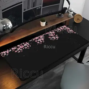 Japan Cherry Blossom Large Size Mouse Pad XXL Gaming Sakura 400x900mm Mousepad Anime Office accessories Mouse Mat Gamer PC Keyboard Computer HD Printing Desk Mat Gaming Mouse Pads Extended Mousepad
