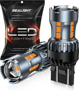 SEALIGHT 7443 7440 LED Bulb Amber Turn Signal Lights, T20 7441 7444 992 W21W, Pack of 2 for Blinker Parking Marker Replacement