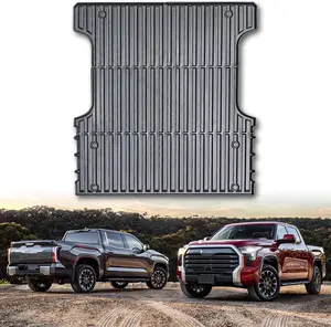 Truck Bed Mat Compatible with 2022-2026 Toyota Tundra Short Bed (5.5 FT/ 65.4 Inches) Vehicle Perfectly Flush All Weather Protection TPE Heavy Duty Truck Bed Floor