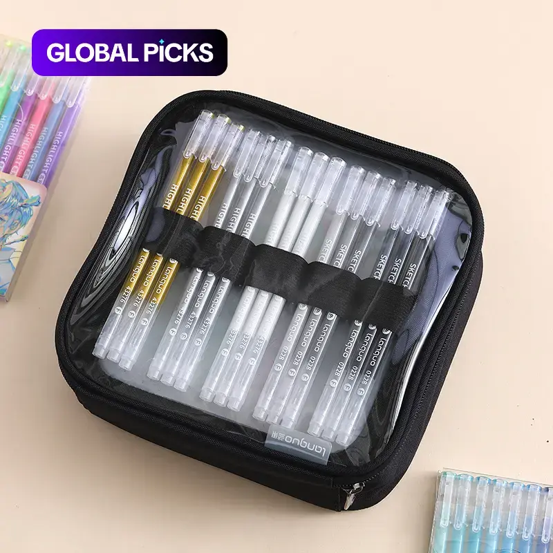 Large-Capacity Pencil Organizer Case, Desk Organizer, 1 Count Multi-Layer Stationery Storage Bag for Markers & Art Pens, Office Stationery & Supplies #GLOBAL PICKS