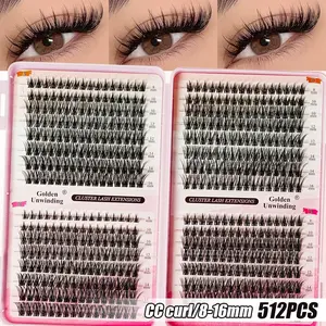 Surprise Self-made false eyelash extension, combining natural and artificial false eyelashes, the dense effect of artificial eyelash clusters, Fluffy eyelashes cluster, DIY Lashes Cluster, suitable for various makeup styles, self-operation at home