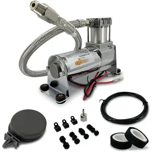 12V Heavy Duty 444c Air Compressor Kit - 120 PSI, Portable Single Port, Replaces Air Lift 16092 16192 - Compressor for  Horns, Air Horns, Air Ride Suspension,  Horn Systems (TR16192)