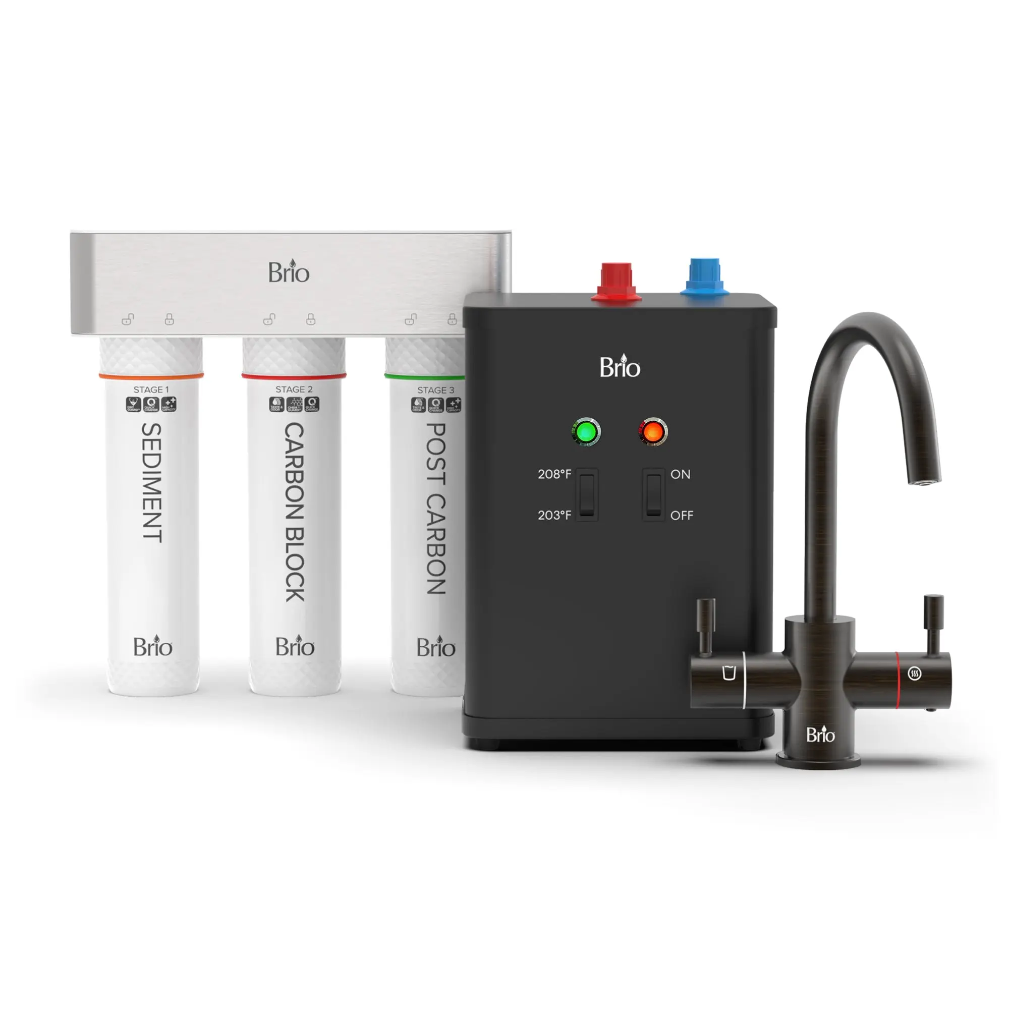 Brio 3-Stage Instant Hot Water Undersink Dispenser System – Oil-Rubbed Bronze
