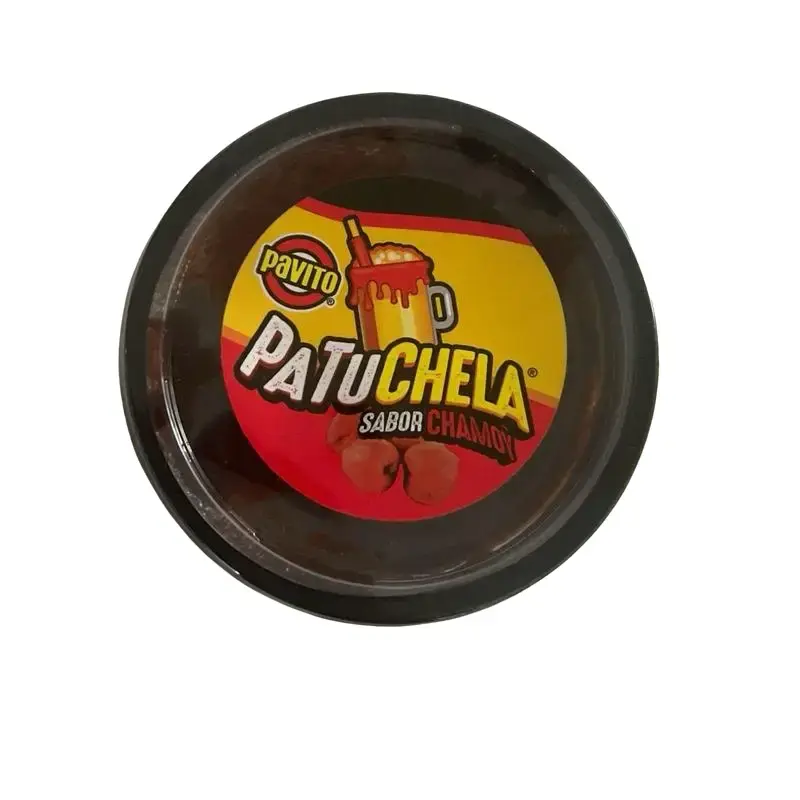 Pavito Patuchela Rim dip paste tamarind , strawberry mango chamoy