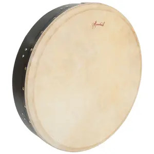 Roosebeck Tunable Mulberry Bodhran Single-Bar 18-by-3.5-Inch - Black