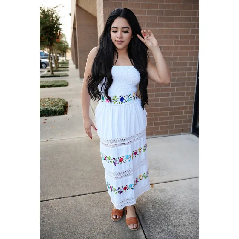 mexican embroidered dress maternity - TikTok Shop